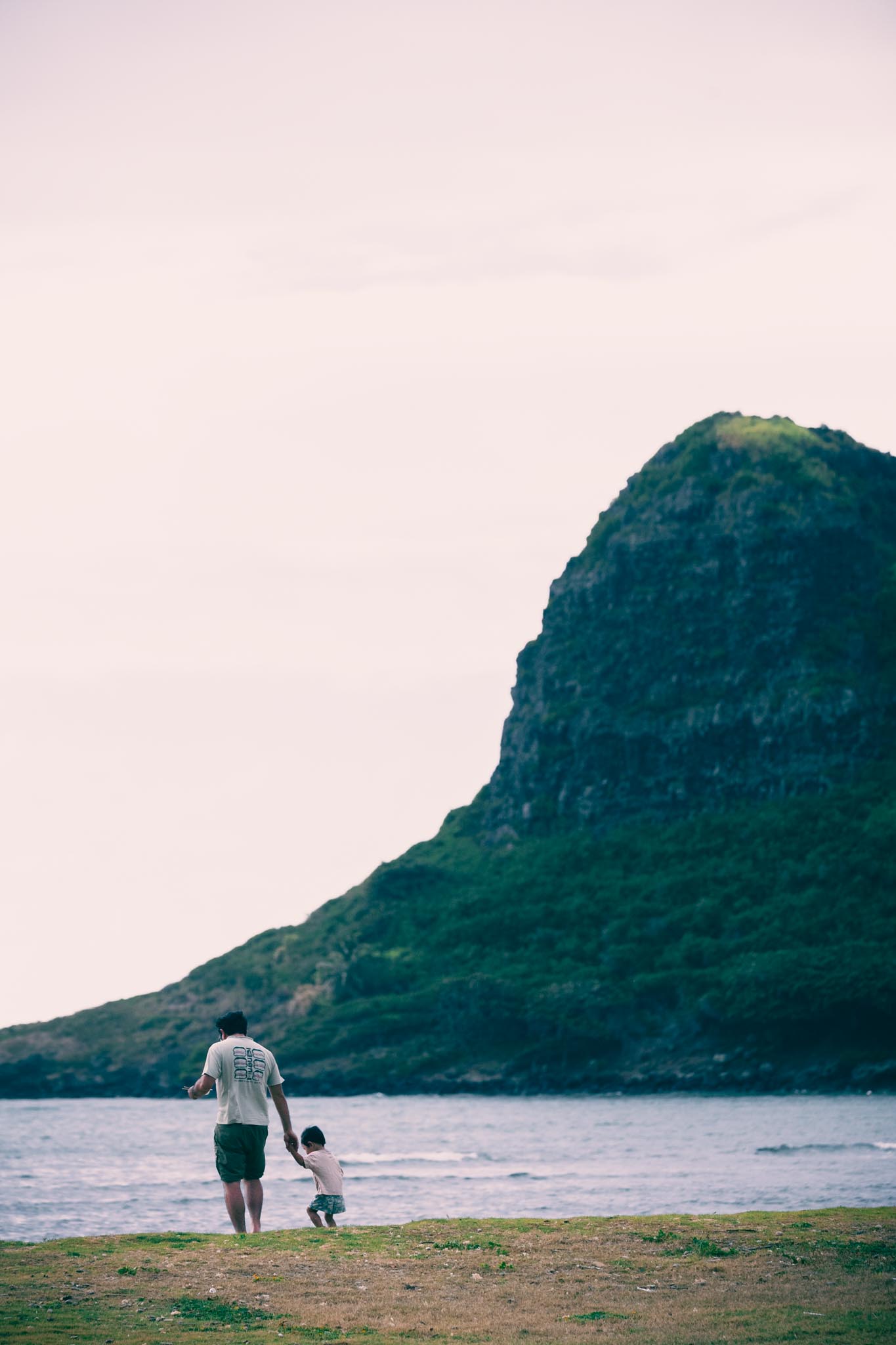 Walking toward the green cone