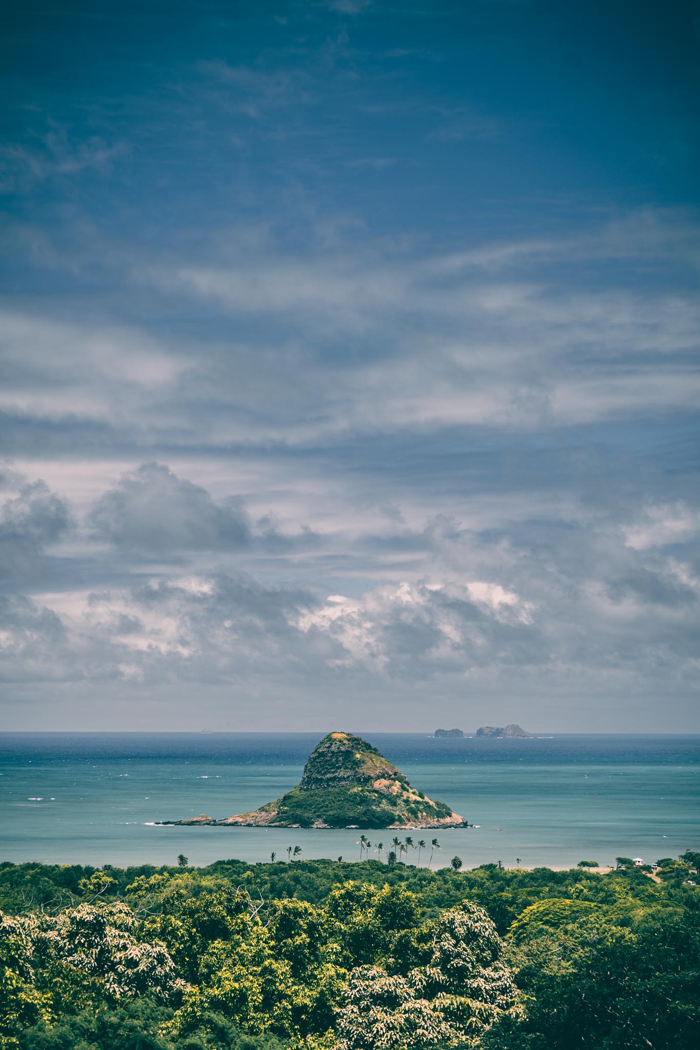 Mokolii under a heavy sky